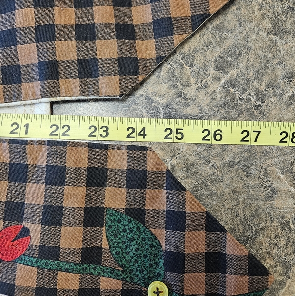 🌺 Two Vintage Handmade 100% Cotton 80's/90's Whimsical Vest - Picture 12 of 16